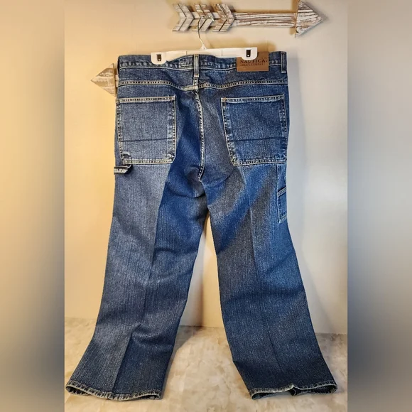 Men's Nautica Blue Jeans 38 X 30 - Picture 2 of 4